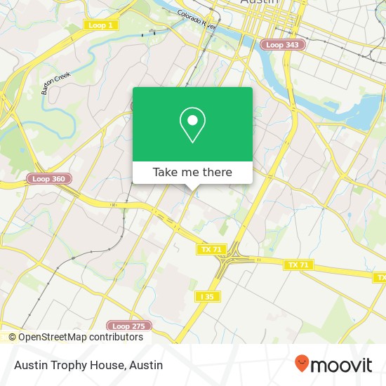 Mapa de Austin Trophy House