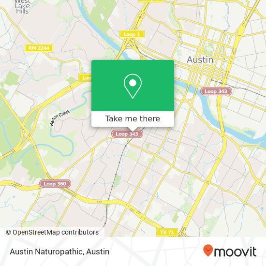 Austin Naturopathic map