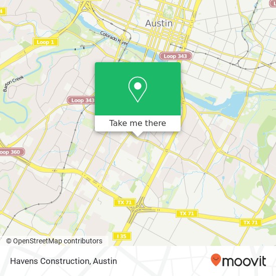 Havens Construction map