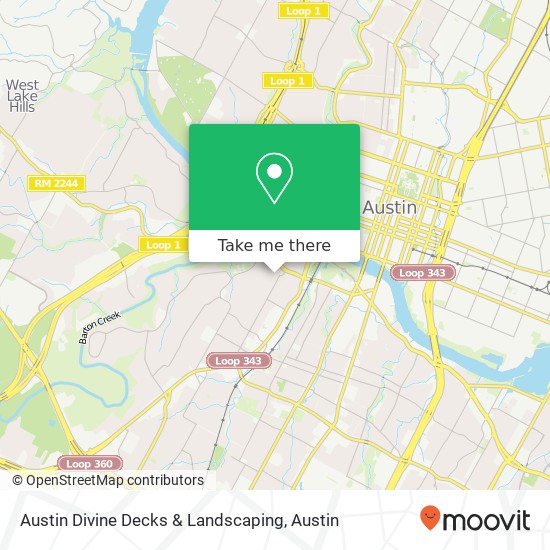 Austin Divine Decks & Landscaping map