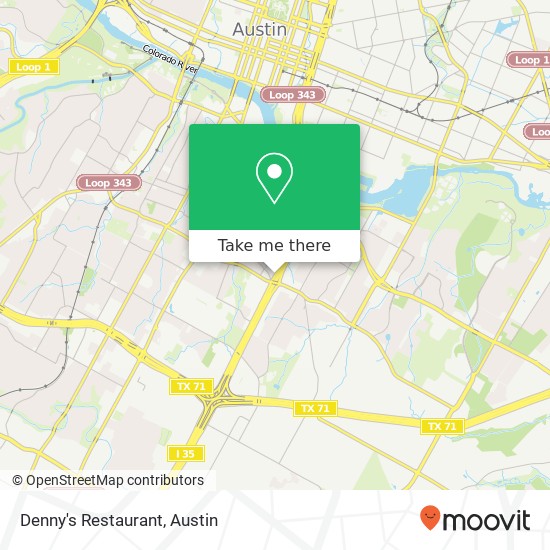Mapa de Denny's Restaurant