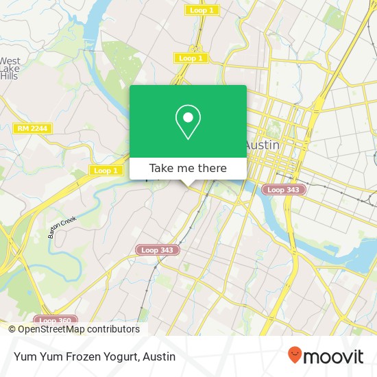 Yum Yum Frozen Yogurt map