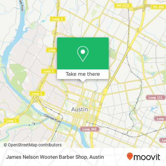 James Nelson Wooten Barber Shop map
