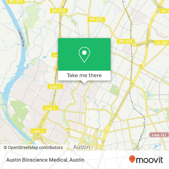 Austin Bioscience Medical map