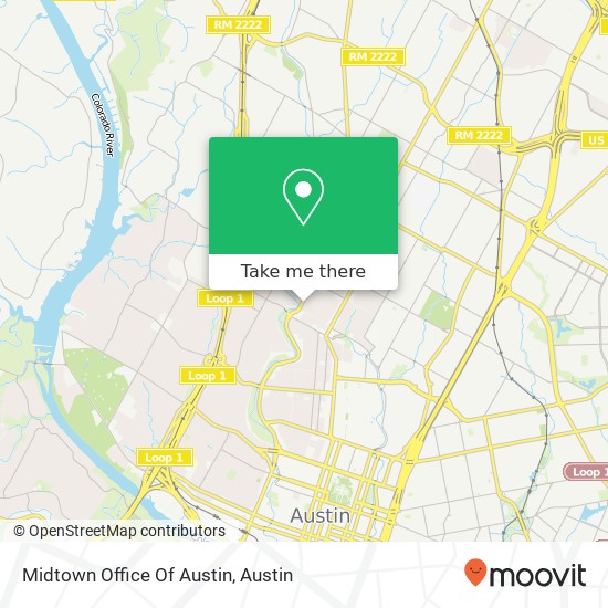 Mapa de Midtown Office Of Austin