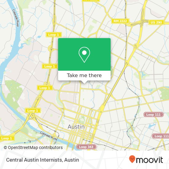 Mapa de Central Austin Internists