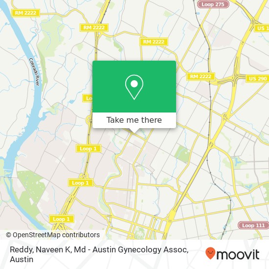 Reddy, Naveen K, Md - Austin Gynecology Assoc map