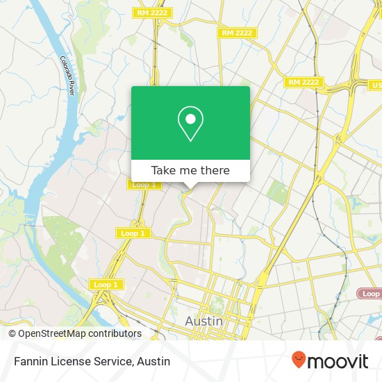 Fannin License Service map