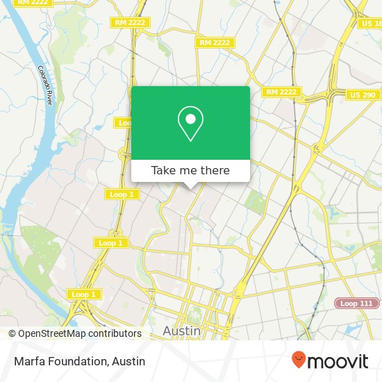 Marfa Foundation map