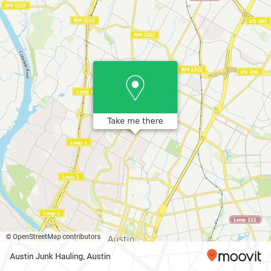 Mapa de Austin Junk Hauling