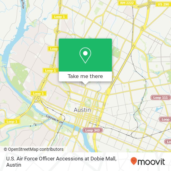 U.S. Air Force Officer Accessions at Dobie Mall map