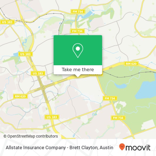 Allstate Insurance Company - Brett Clayton map