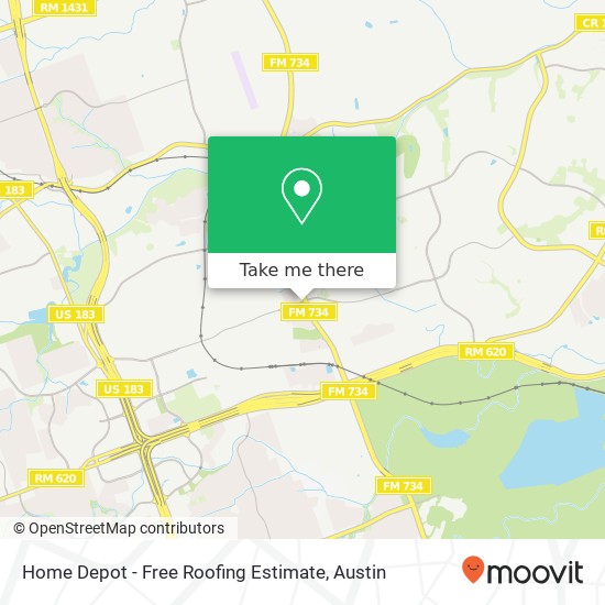 Mapa de Home Depot - Free Roofing Estimate