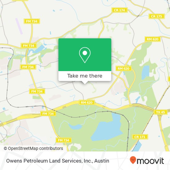 Owens Petroleum Land Services, Inc. map