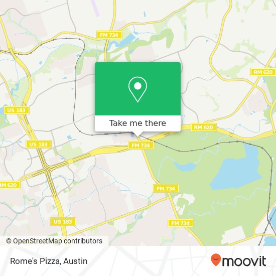 Rome's Pizza map