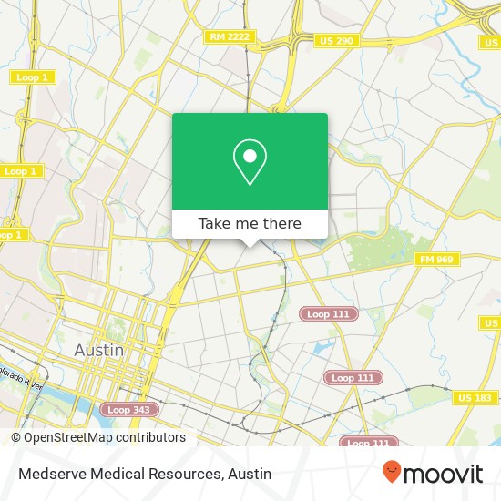 Medserve Medical Resources map