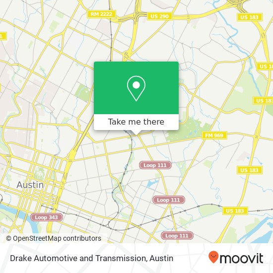 Drake Automotive and Transmission map