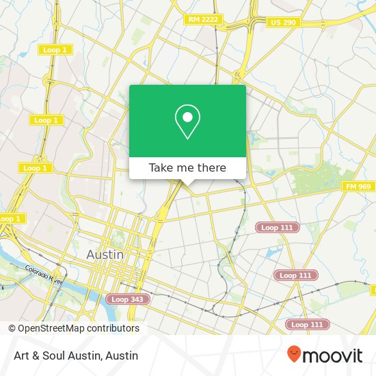 Art & Soul Austin map