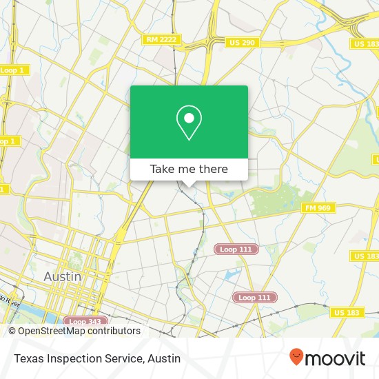 Texas Inspection Service map