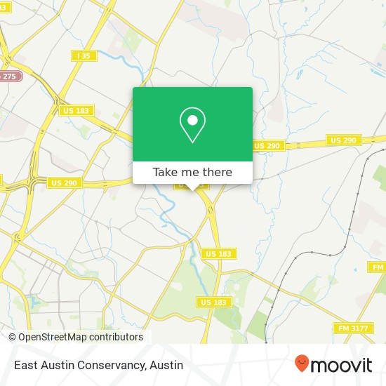 Mapa de East Austin Conservancy