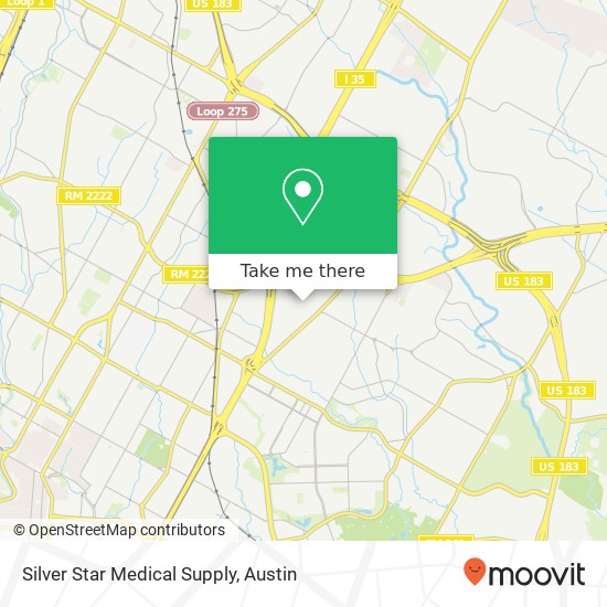 Mapa de Silver Star Medical Supply