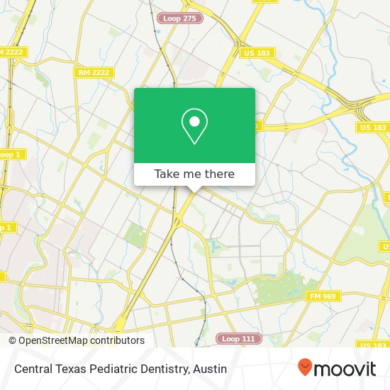 Mapa de Central Texas Pediatric Dentistry