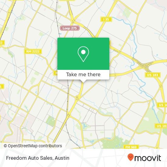 Freedom Auto Sales map