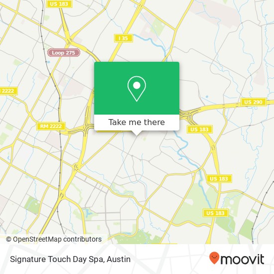 Mapa de Signature Touch Day Spa