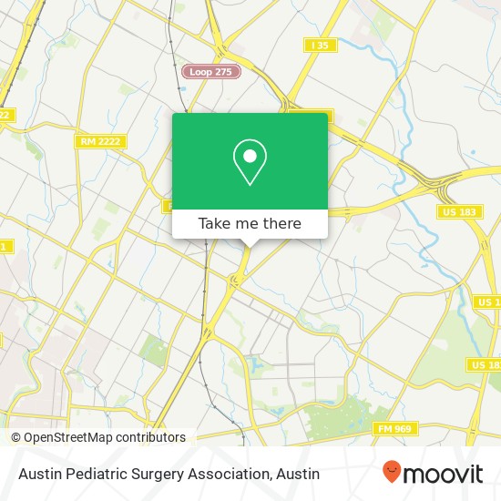 Mapa de Austin Pediatric Surgery Association