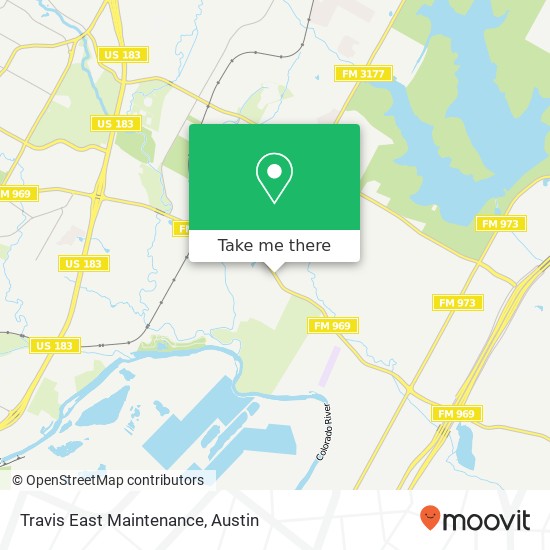 Mapa de Travis East Maintenance