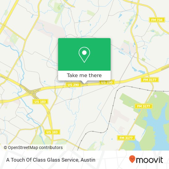 Mapa de A Touch Of Class Glass Service