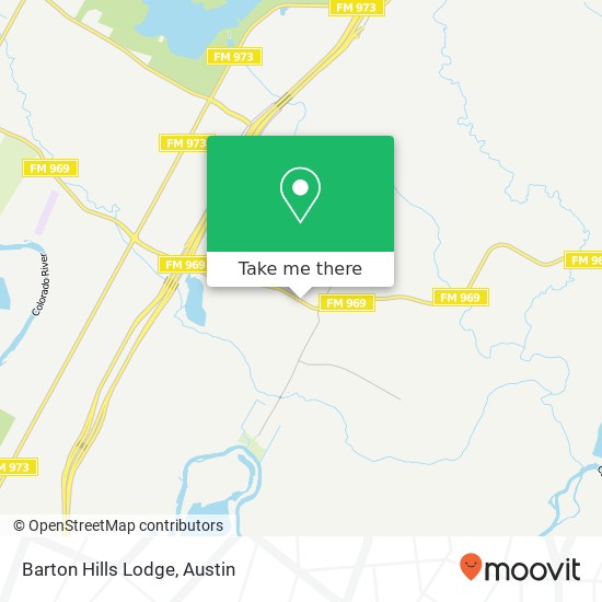 Barton Hills Lodge map