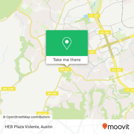 HEB Plaza Volente map