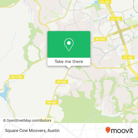 Mapa de Square Cow Moovers