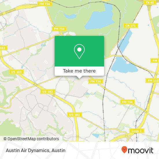 Austin Air Dynamics map