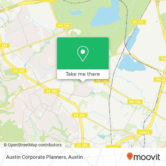 Austin Corporate Planners map