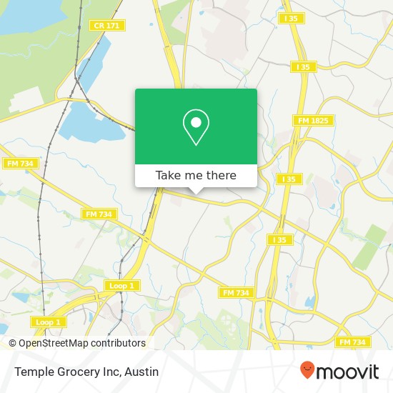 Mapa de Temple Grocery Inc