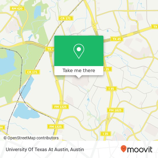 Mapa de University Of Texas At Austin