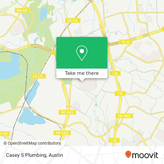 Casey S Plumbing map