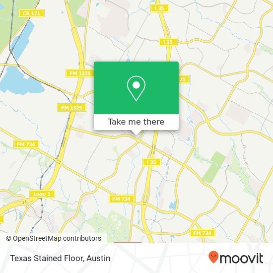 Mapa de Texas Stained Floor