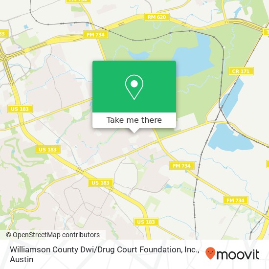 Mapa de Williamson County Dwi / Drug Court Foundation, Inc.