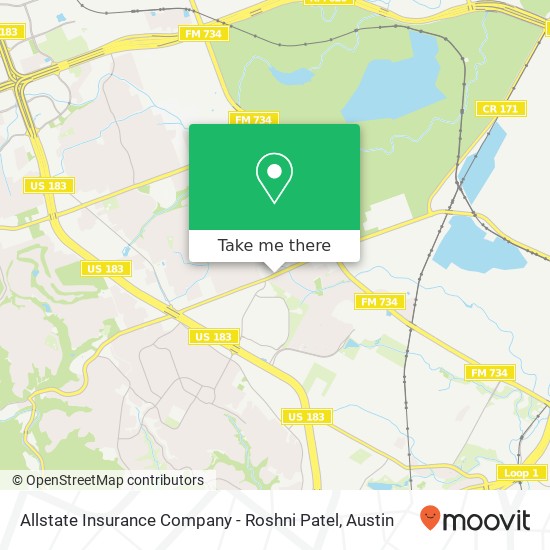 Allstate Insurance Company - Roshni Patel map