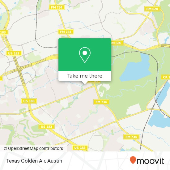 Mapa de Texas Golden Air
