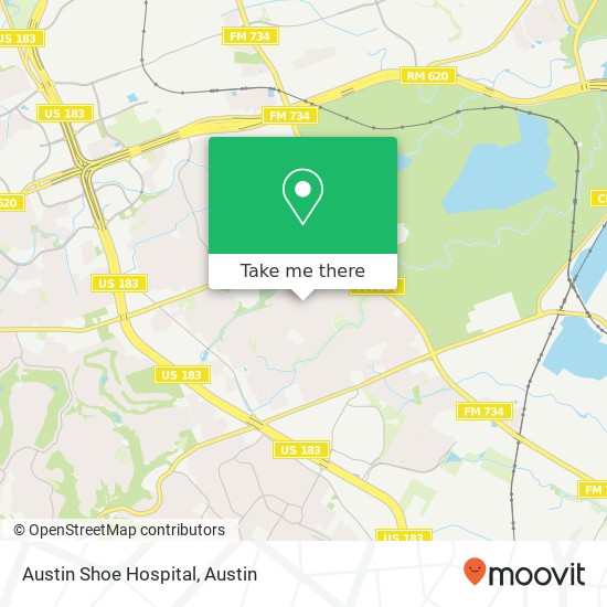 Mapa de Austin Shoe Hospital