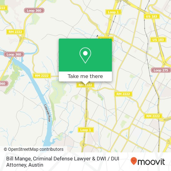 Mapa de Bill Mange, Criminal Defense Lawyer & DWI / DUI Attorney