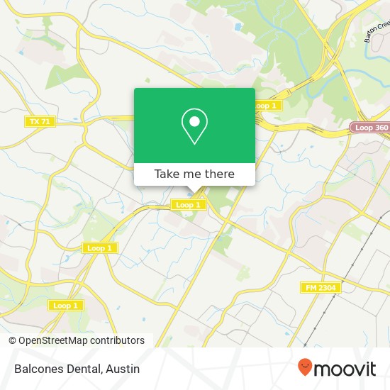 Balcones Dental map