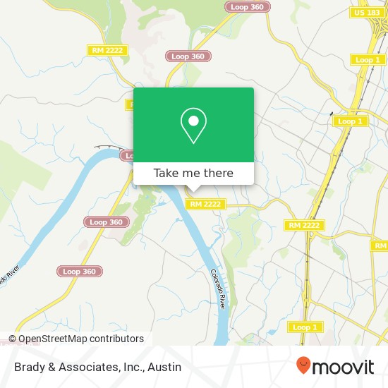 Mapa de Brady & Associates, Inc.