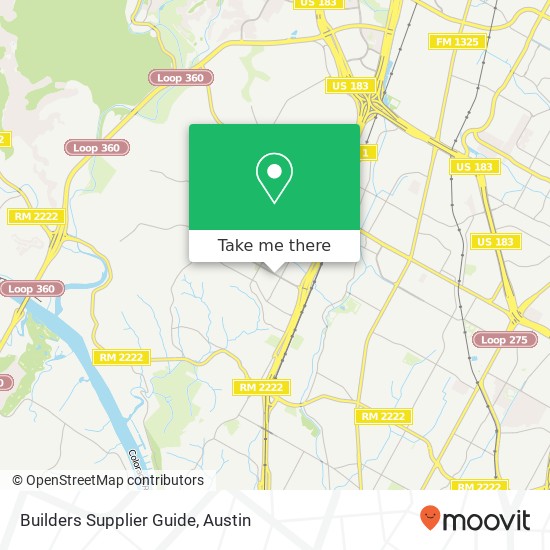 Builders Supplier Guide map
