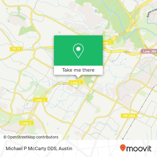 Michael P McCarty DDS map