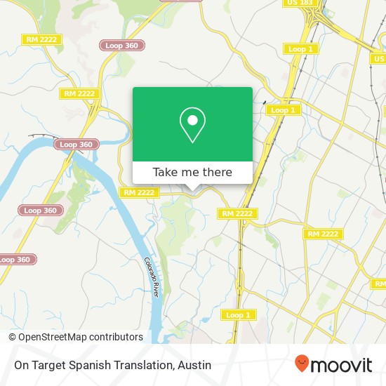 On Target Spanish Translation map